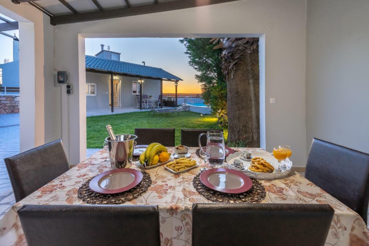 Fontana Luxury Villa Salakos With Pool Near Beach Εξωτερικό φωτογραφία